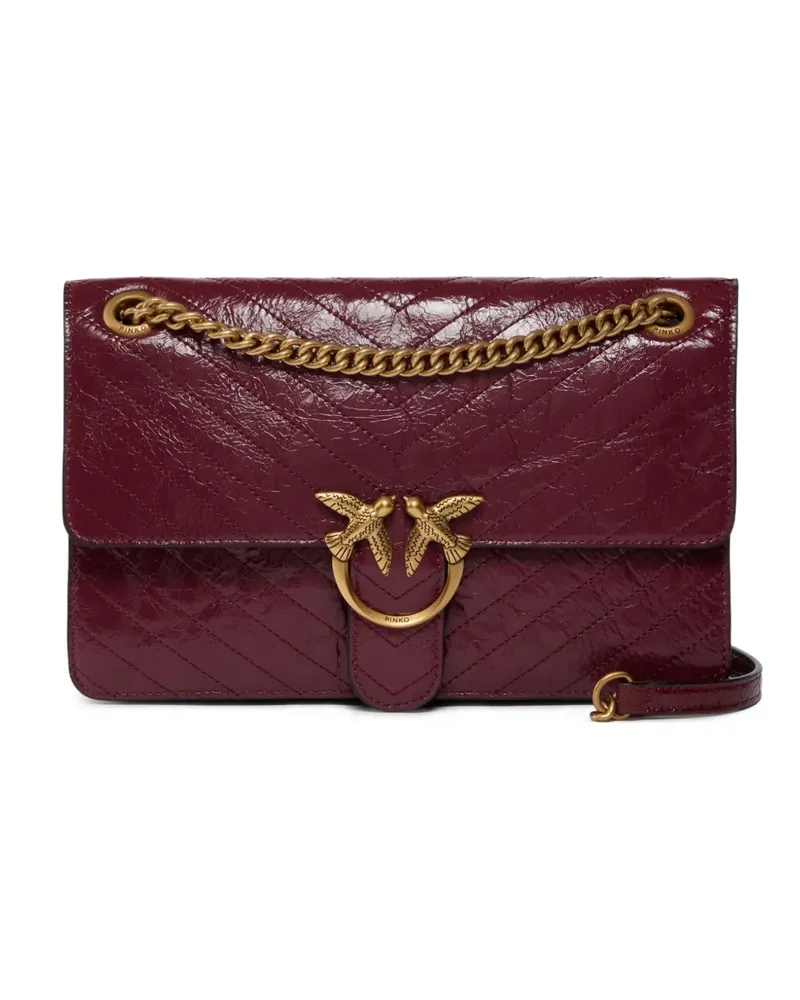 Pinko Gesteppte Schultertasche - Rot Rot