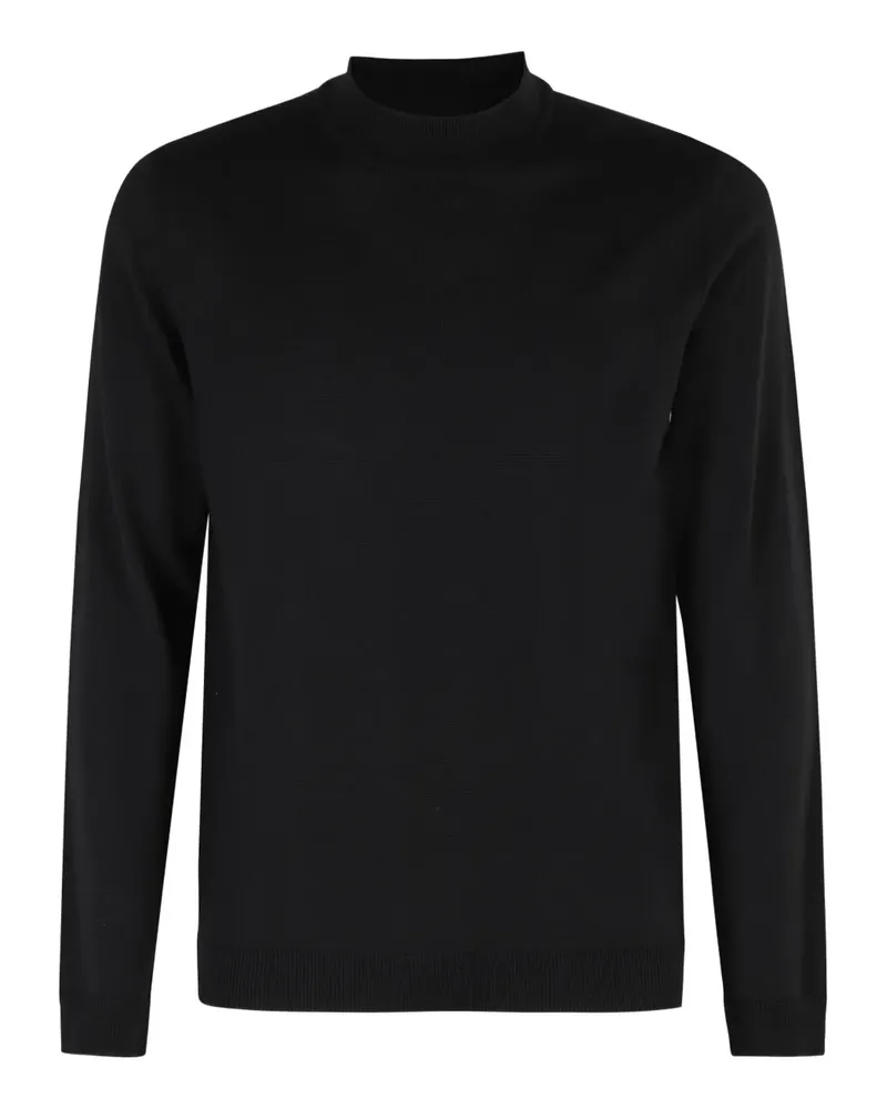Roberto Collina Pullover mit Stehkragen - Schwarz Schwarz