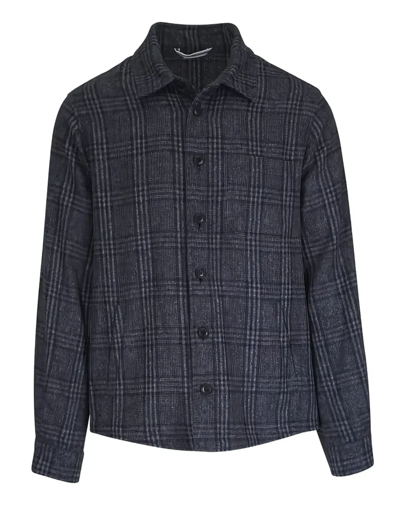 Fedeli checked-pattern shirt jacket - Grau Grau
