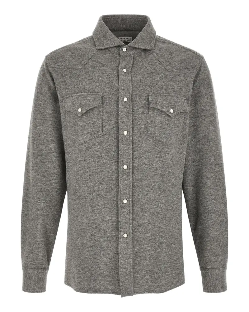 Brunello Cucinelli Western shirt - Grau Grau