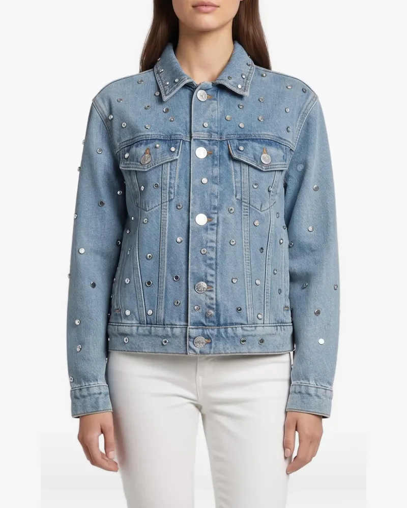 Sandro embellished denim jacket - Blau Blau