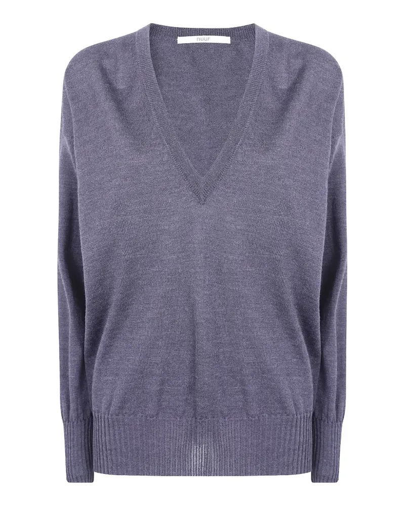 Nuur Pullover mit V-Ausschnitt - Blau Blau