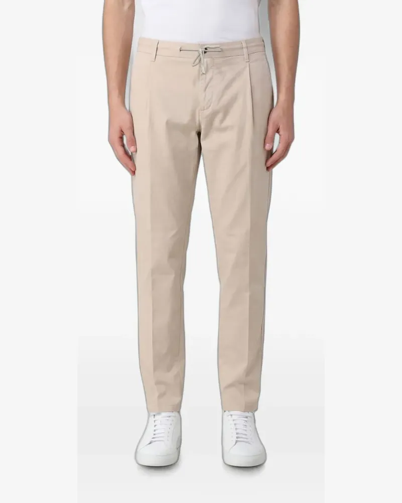Eleventy drawstring pleated chinos - Nude Nude
