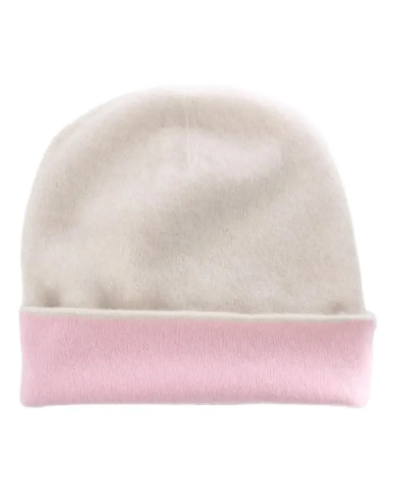 Frenckenberger Wendbare Beanie - Weiß Weiß