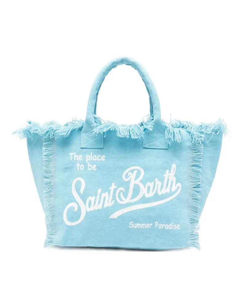 MC2 Saint Barth Vanity fringed-edge tote bag - Blau Blau