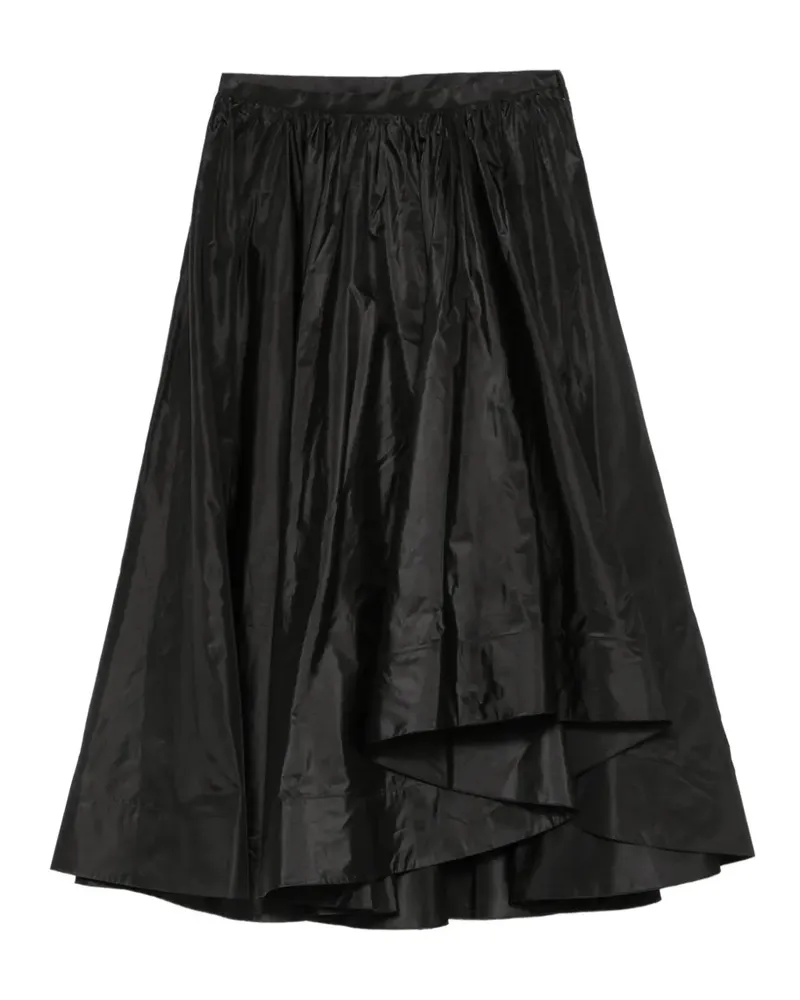 Valentino Garavani Asymmetrischer Midirock - Schwarz Schwarz