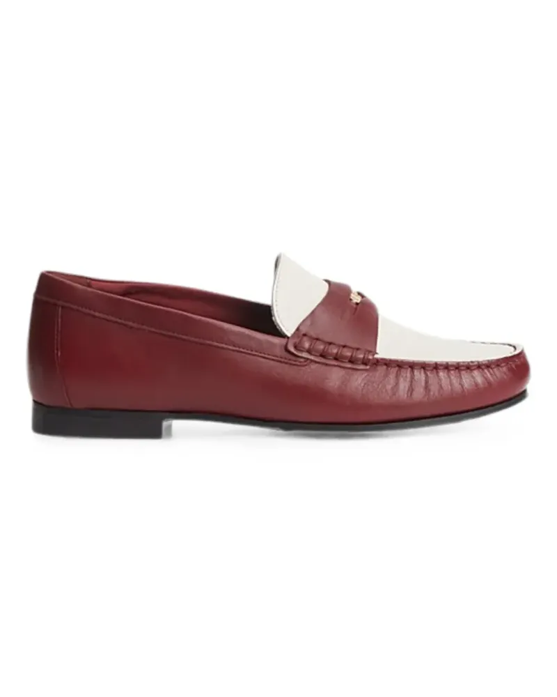 Tommy Hilfiger Loafer mit Logo-Schild - Rot Rot