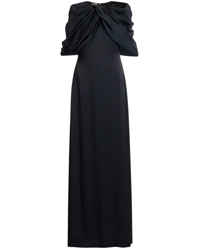 Stella McCartney Kleid mit drapierten Ärmeln - Schwarz Schwarz