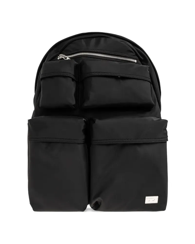 Diesel multi-pockets backpack - Schwarz Schwarz