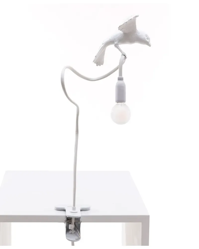 Seletti x Marcantonio Raimondi Malerba Sparrow Tischlampe - Weiß Weiß