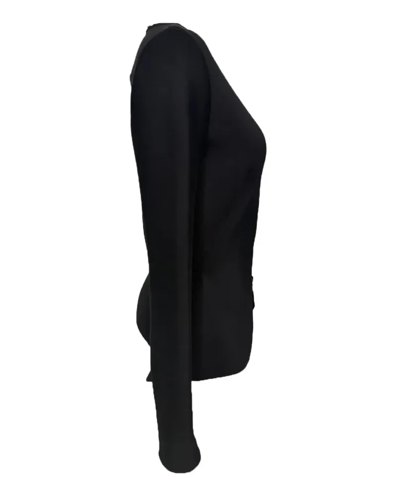 Roland Mouret Jacke mit diagonalem Reißverschluss - Schwarz Schwarz