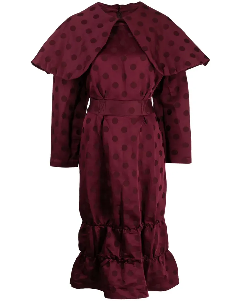 Comme des Garçons Kleid mit Polka Dots - Rot Rot