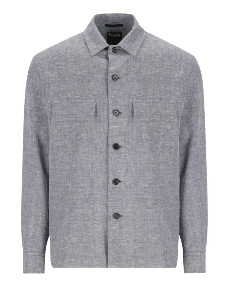 Ermenegildo Zegna button-up flap-pocket shirt - Grau Grau