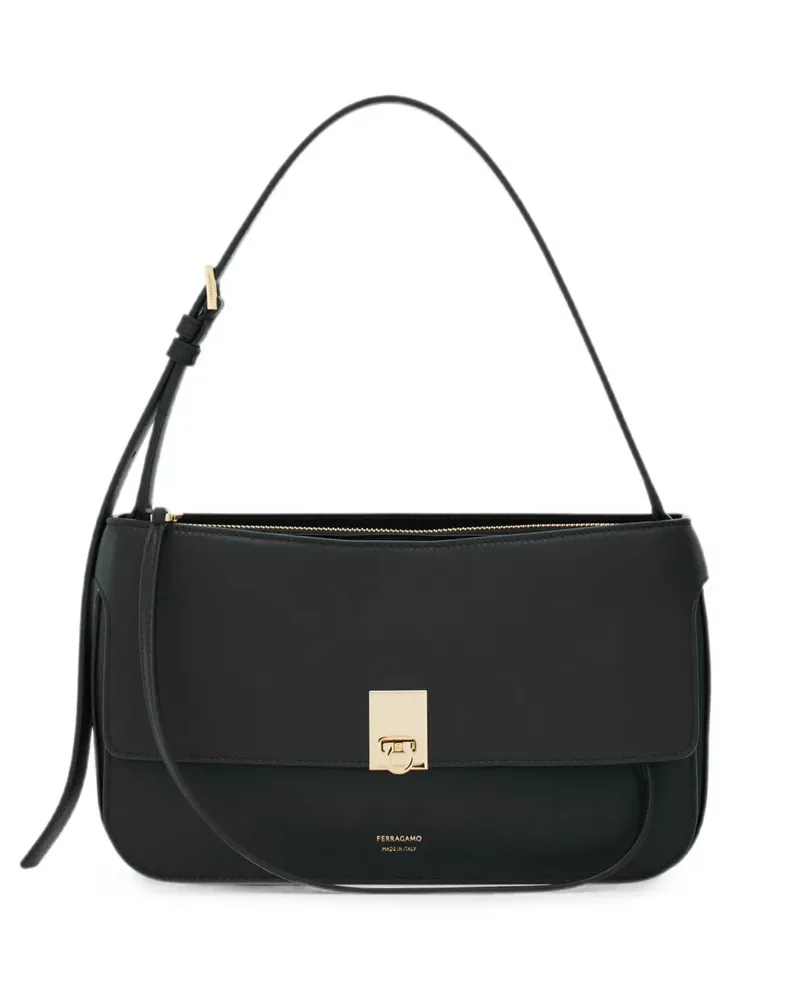 Ferragamo XS Cara Schultertasche - Schwarz Schwarz