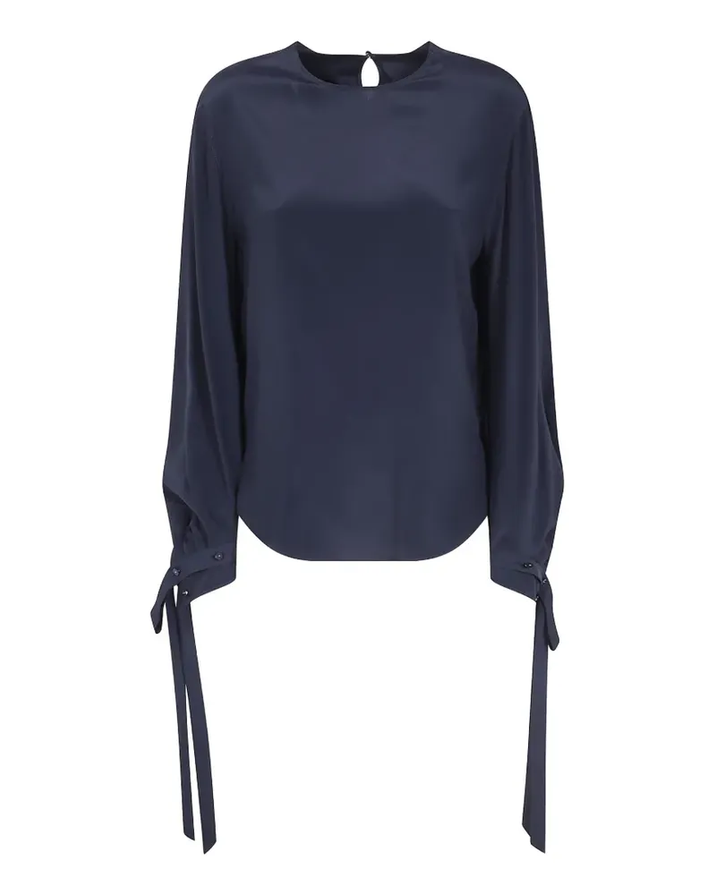 Alberta Ferretti Bluse mit Schleifenverschluss - Schwarz Schwarz