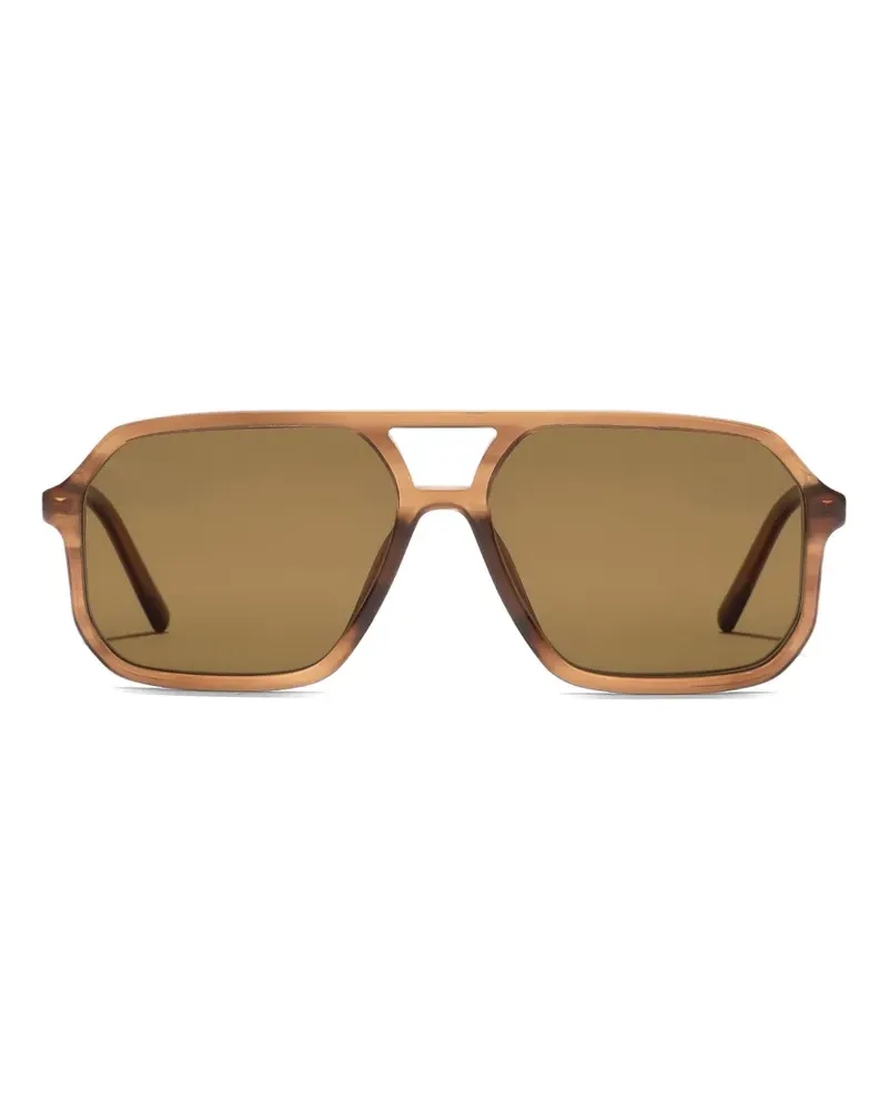 Dolce & Gabbana Everyday geometric-frame sunglasses - Braun Braun