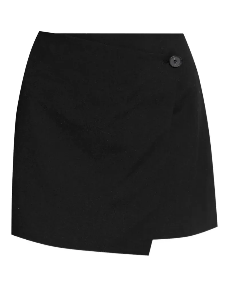 By Malene Birger Asymmetrischer Esma Minirock mit Knöpfen - Schwarz Schwarz