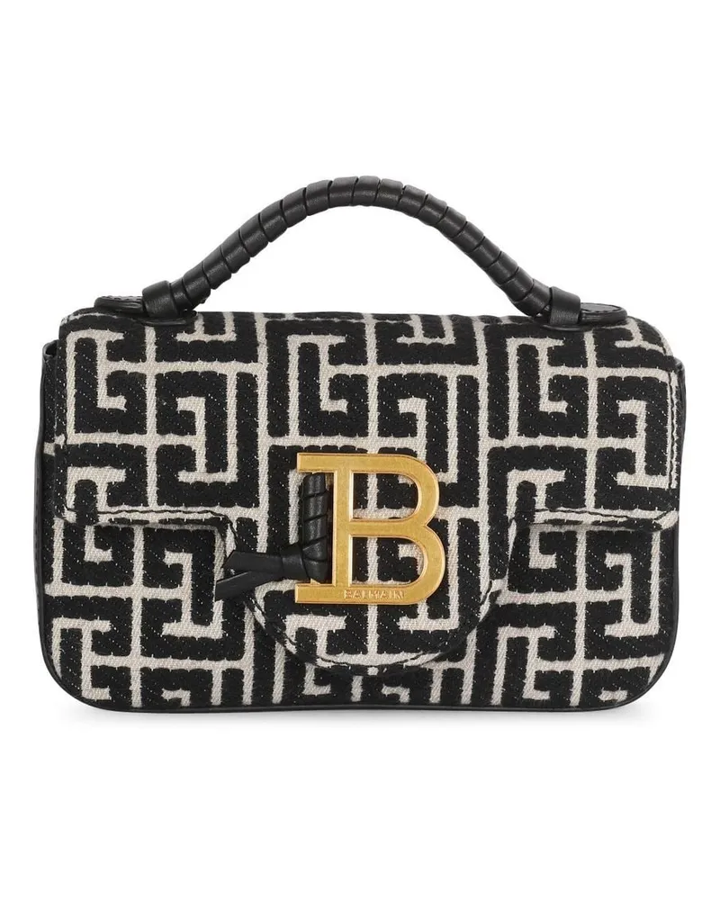 Balmain Umhängetasche mit Monogramm - Schwarz Schwarz