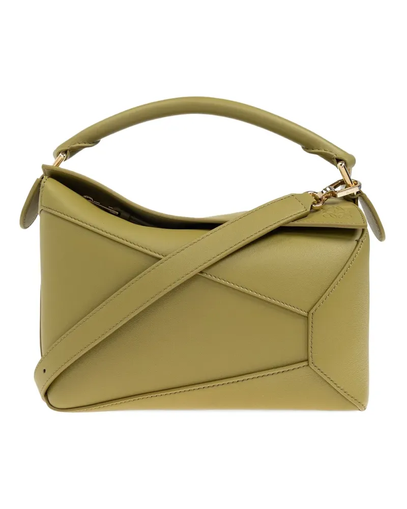 Loewe Kleine Puzzle Handtasche - Grün Grün