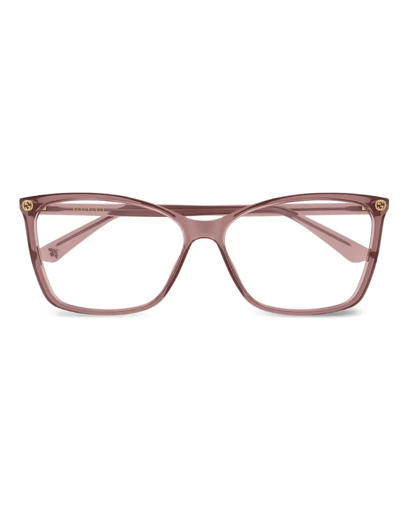 Gucci Brille mit eckigem Gestell - Rosa Rosa