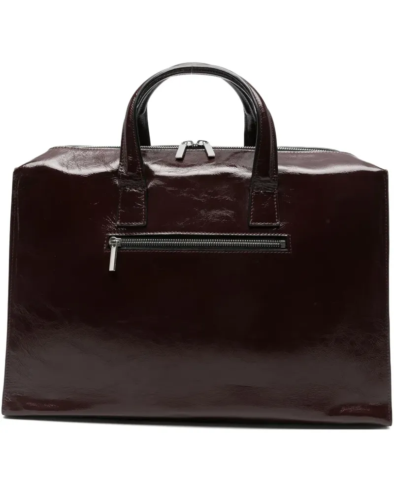 Sapio Tote Bag aus Leder - Rot Rot