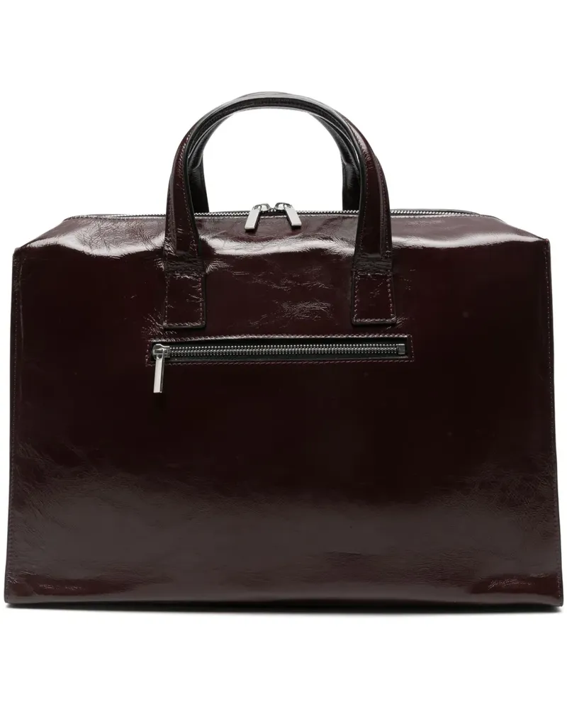 Sapio Tote Bag aus Leder - Rot Rot