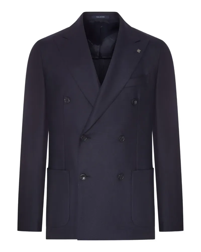 Tagliatore Doppelreihiges Sakko - Blau Blau
