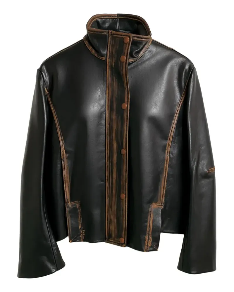 Brandon Maxwell Mason Jacke mit Stehkragen - Braun Braun