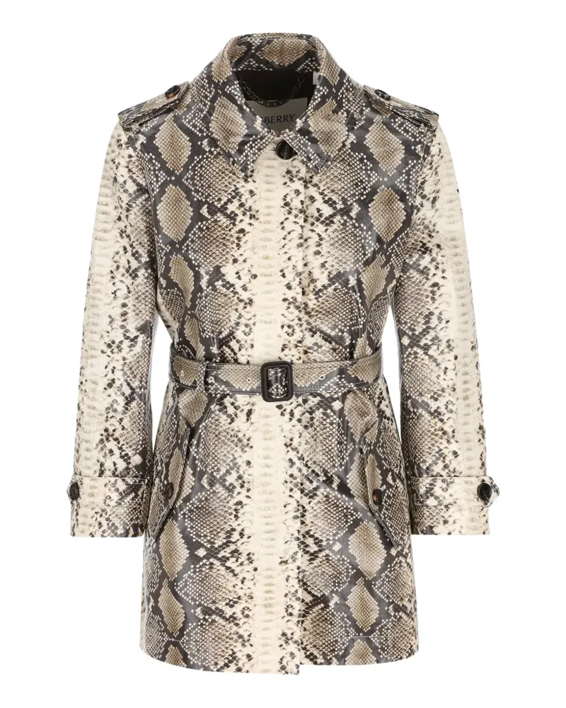 Burberry Stonehaven belted coat - Nude Nude