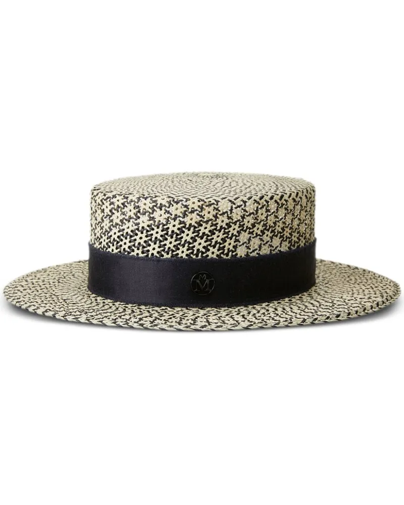 Maison Michel Kiki Fedora aus Bast - Nude Nude