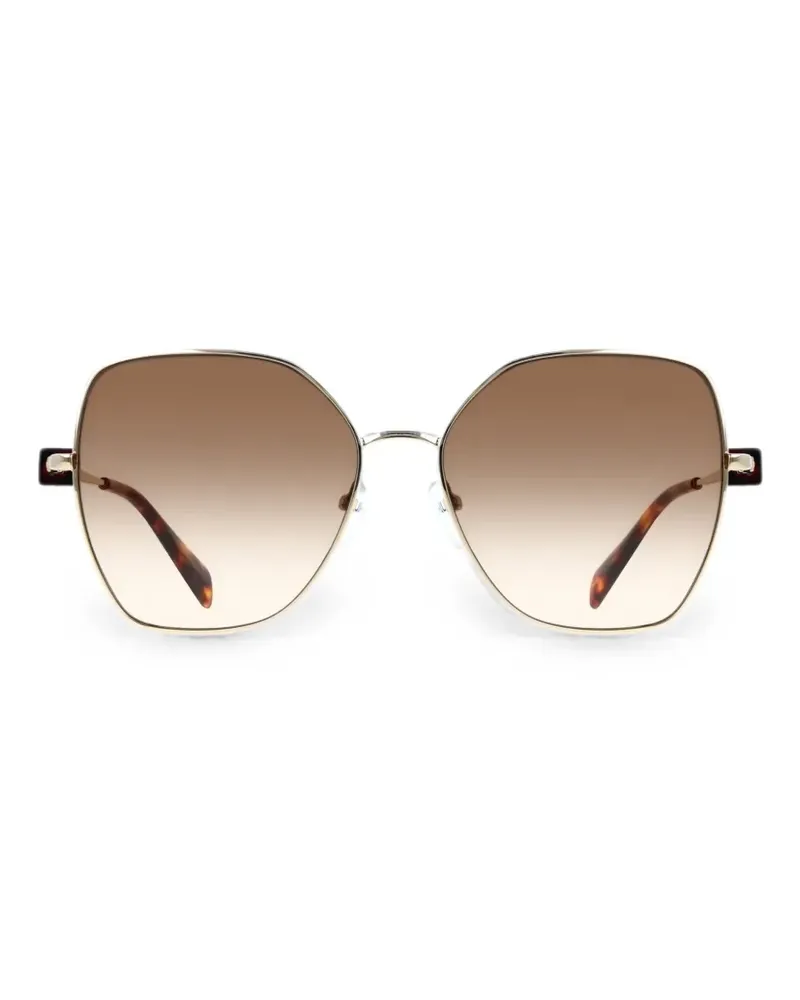 Liu Jo Sonnenbrille mit geometrischem Gestell - Gold Gold