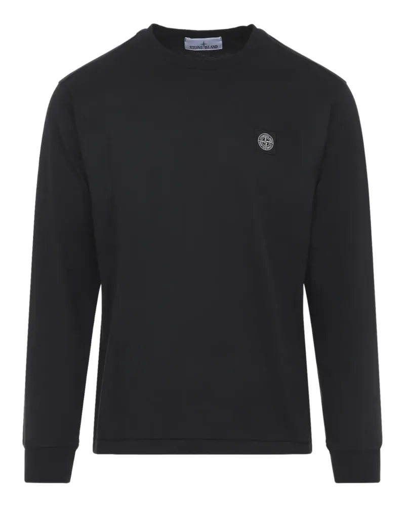 Stone Island Langärmeliges Sweatshirt - Schwarz Schwarz