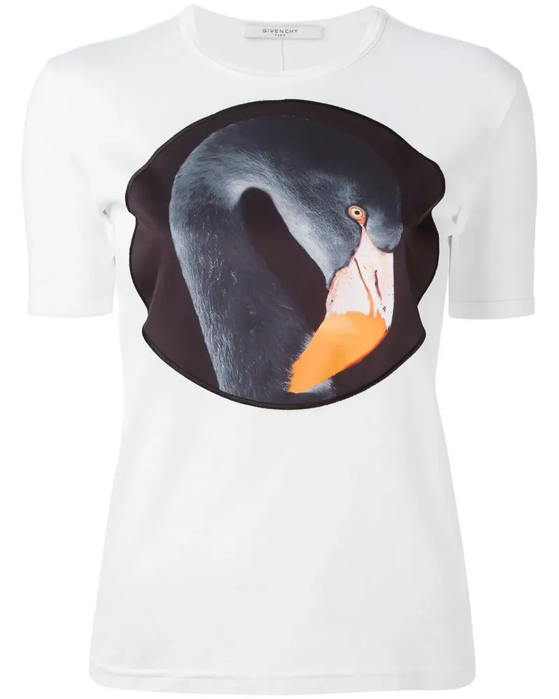 Givenchy T-Shirt mit Flamingo-Print - Weiß Weiß