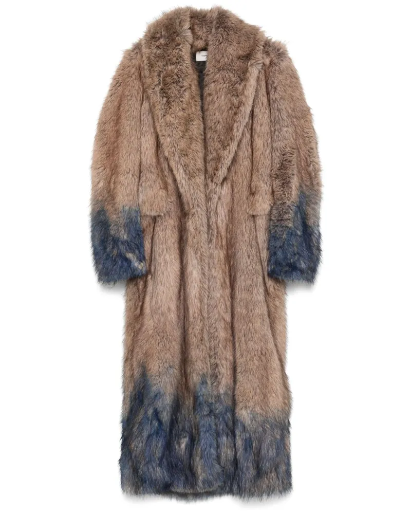 COPERNI Mantel aus Faux Fur mit Spray - Braun Braun