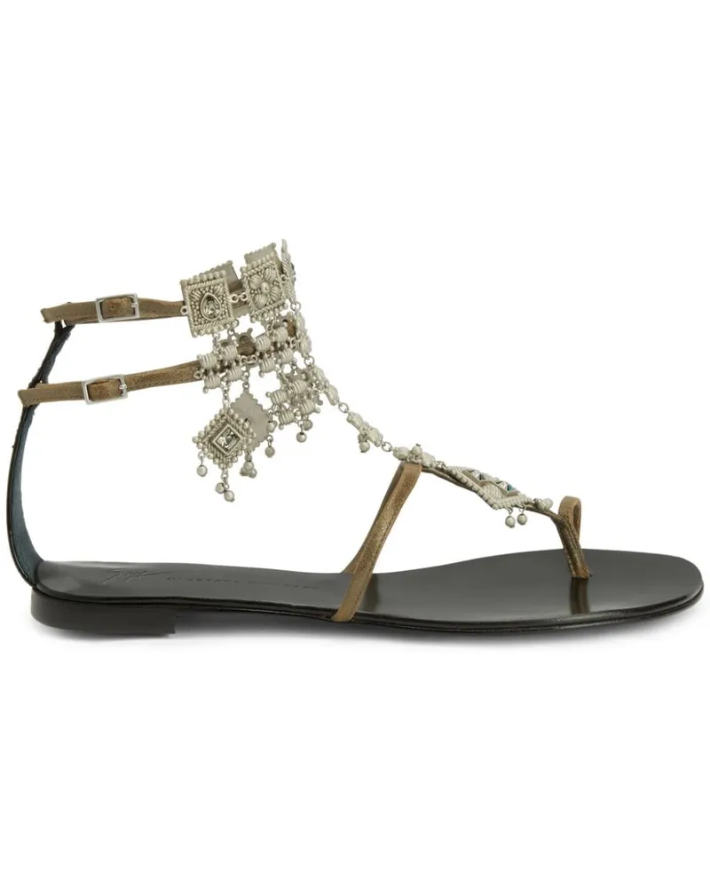 Giuseppe Zanotti Verzierte Sandalen - Grün Grün