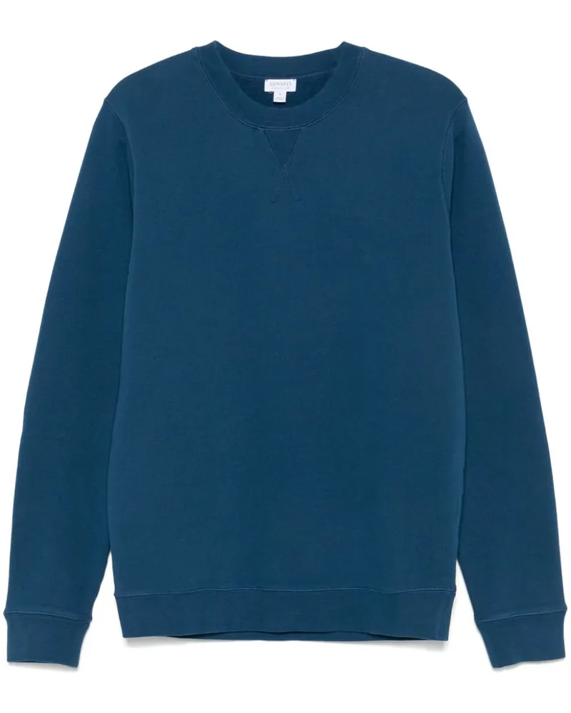 Sunspel Loopback Sweatshirt - Blau Blau