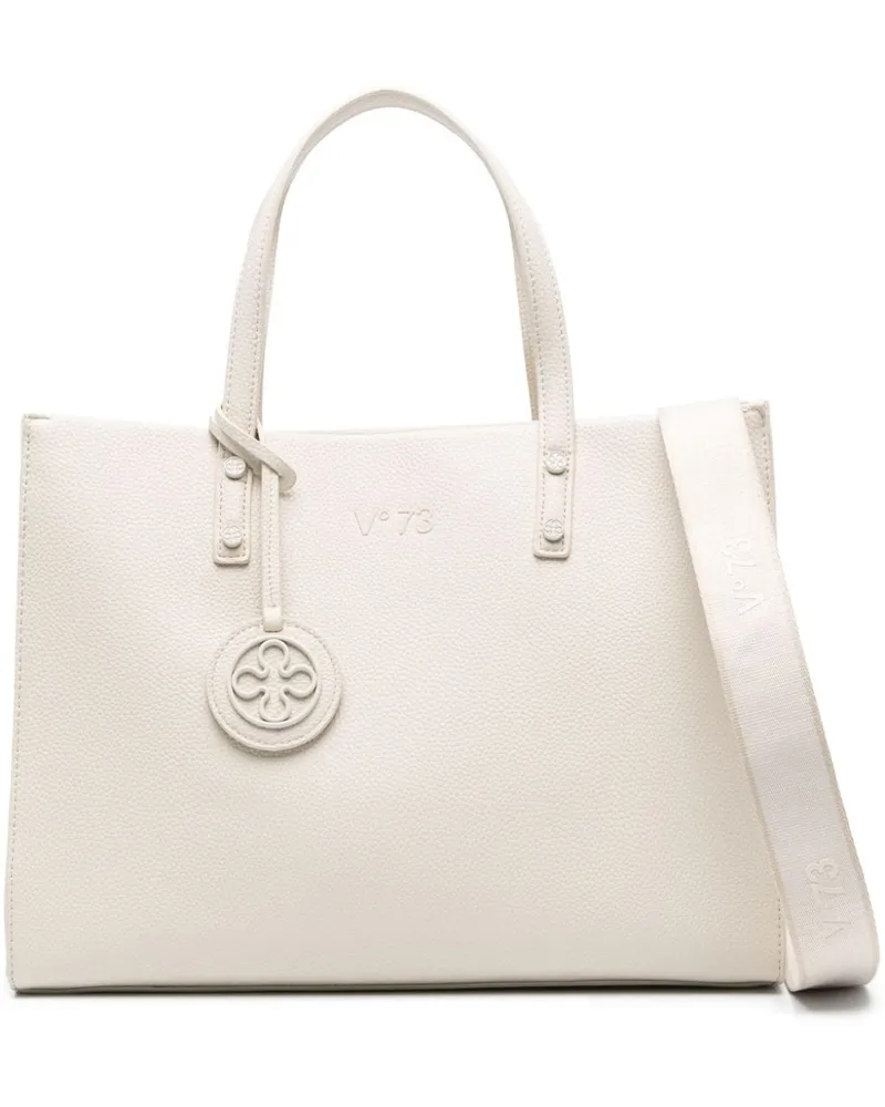 V°73 logo-charm tote bag Nude