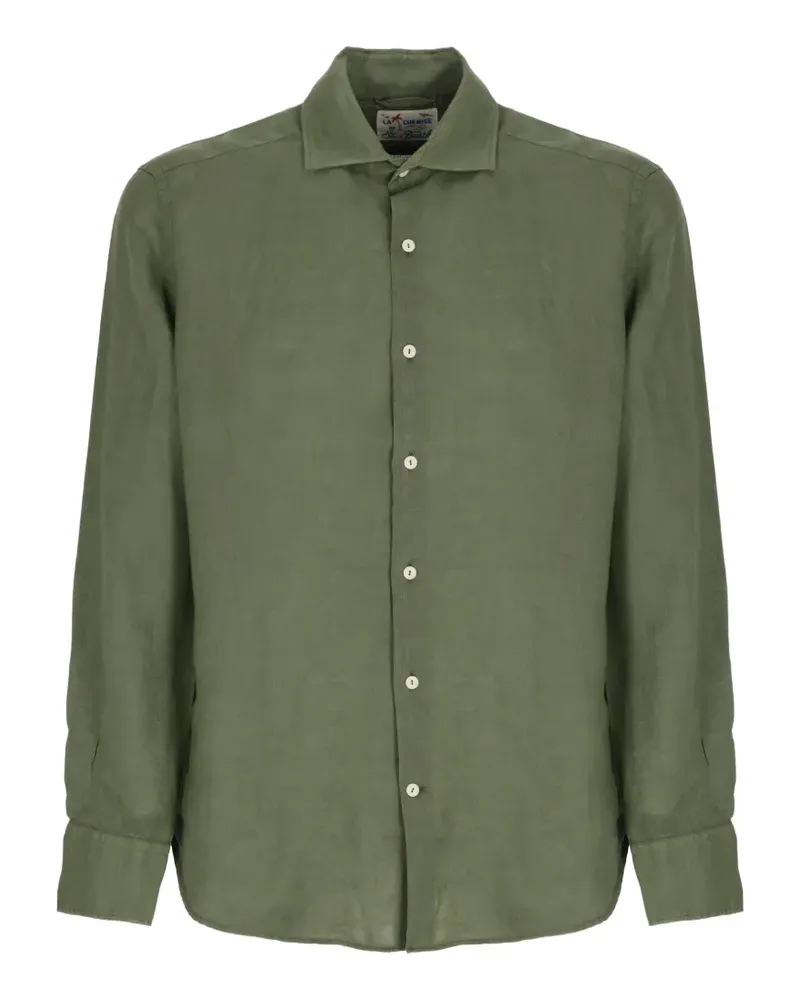 MC2 Saint Barth Pamplona linen shirt - Grün Grün