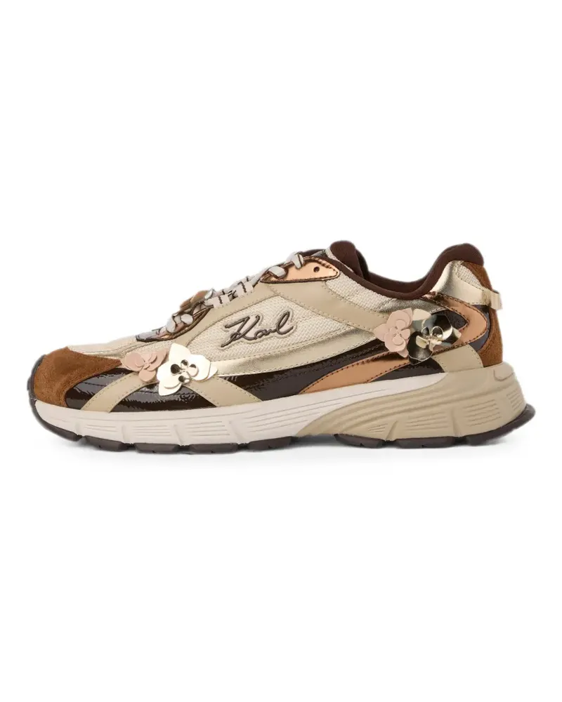 Karl Lagerfeld Orion Sneakers mit Blumenbesatz - Nude Nude