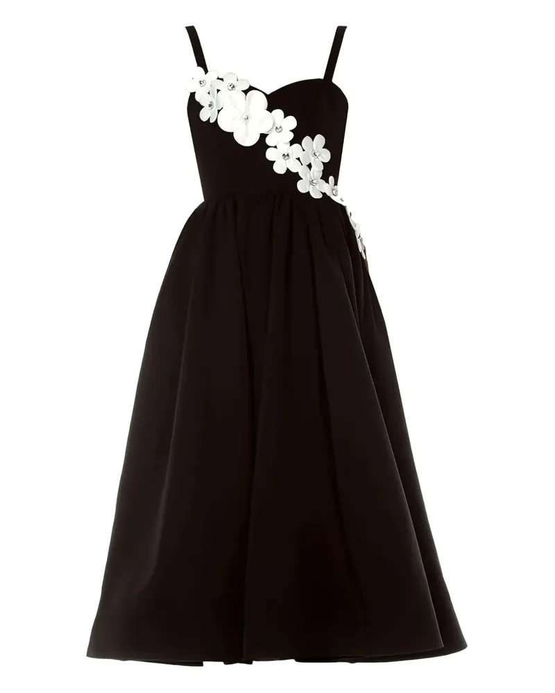 BRONX AND BANCO Inara Midikleid - Schwarz Schwarz