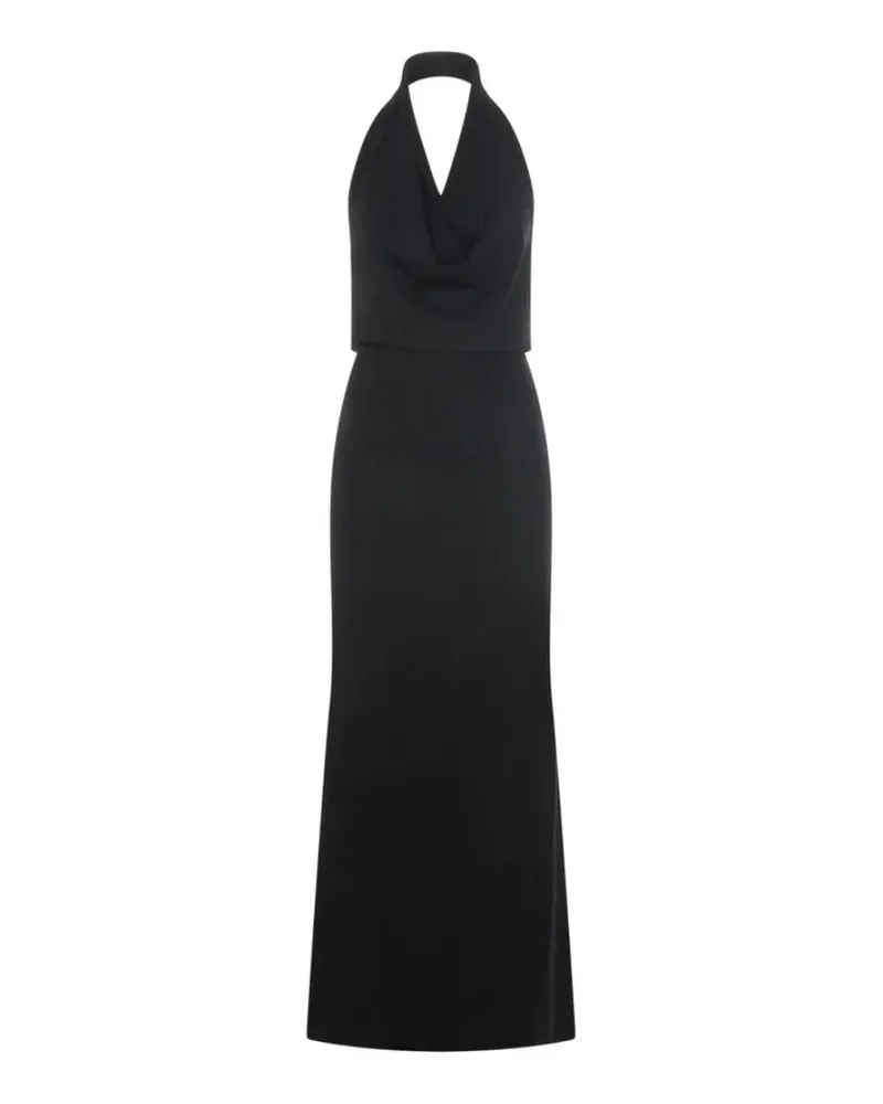 Aya Muse Kleid mit Neckholder - Schwarz Schwarz