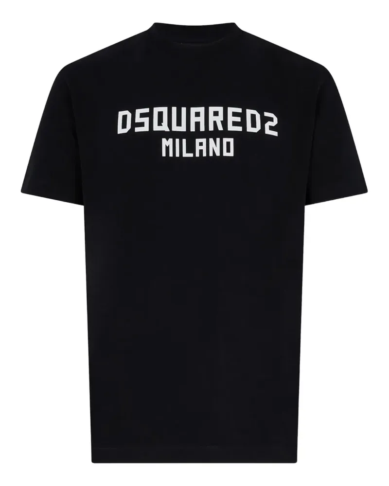 Dsquared2 T-Shirt mit Logo-Print - Schwarz Schwarz