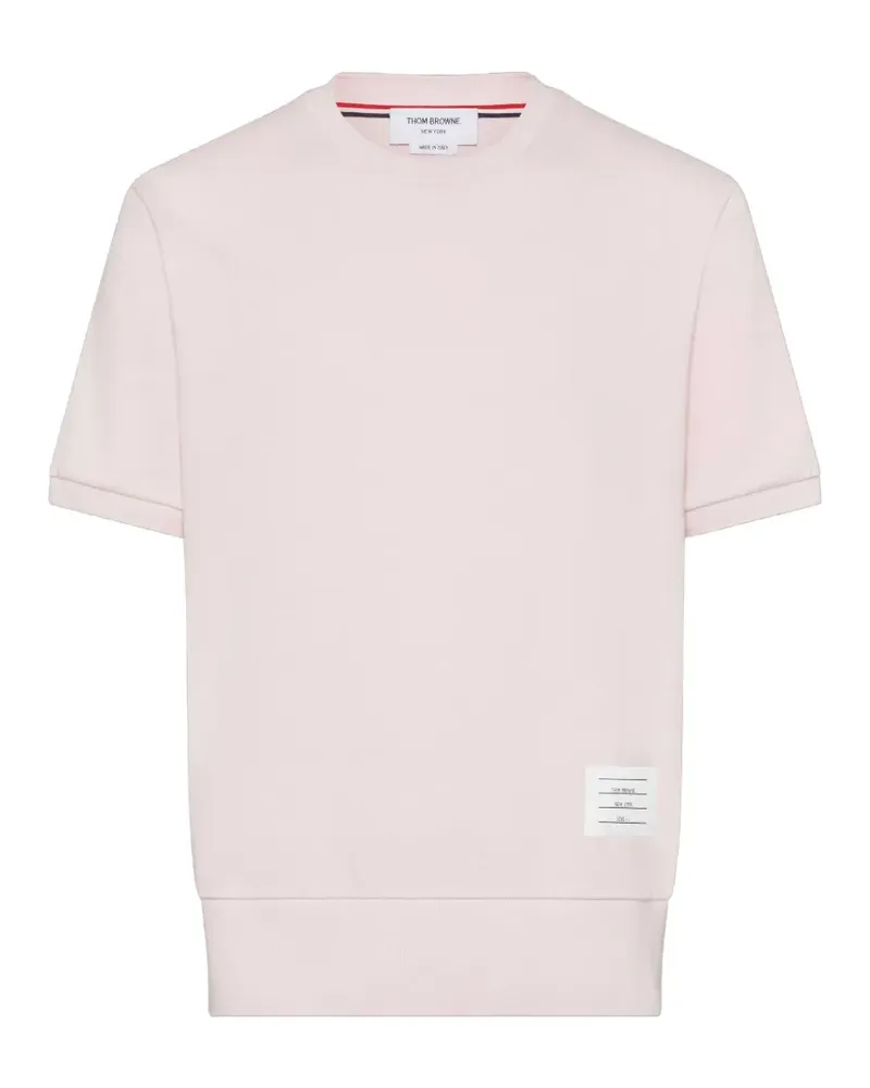 Thom Browne 4-Bar T-Shirt aus Baumwolljersey - Rosa Rosa