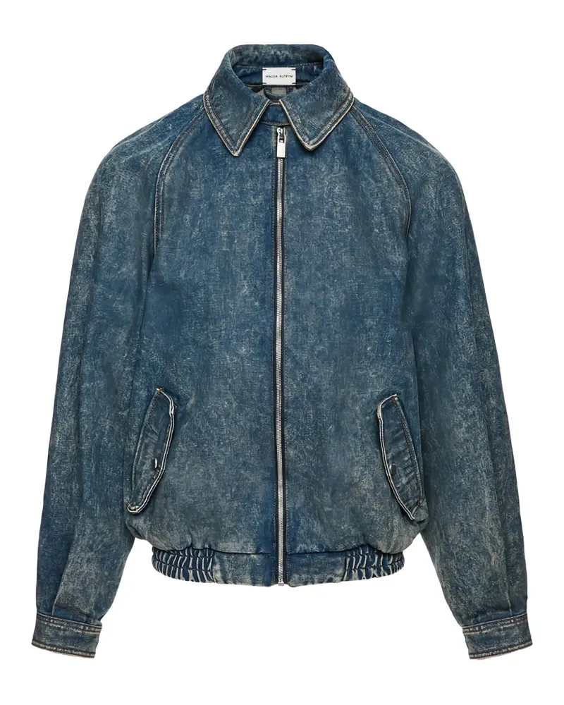 Magda Butrym acid-wash denim jacket - Blau Blau