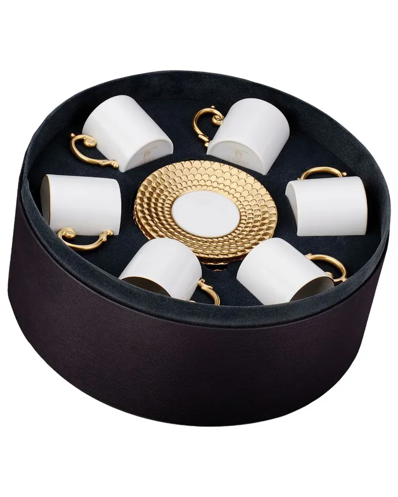 L’OBJET Sechsteiliges Aegean Espresso-Service - Gold Gold