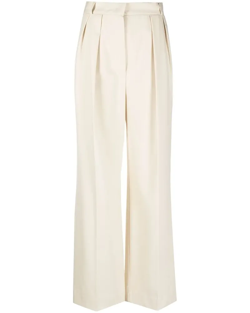 Harris Wharf London High-Waist-Hose mit Falten - Nude Nude