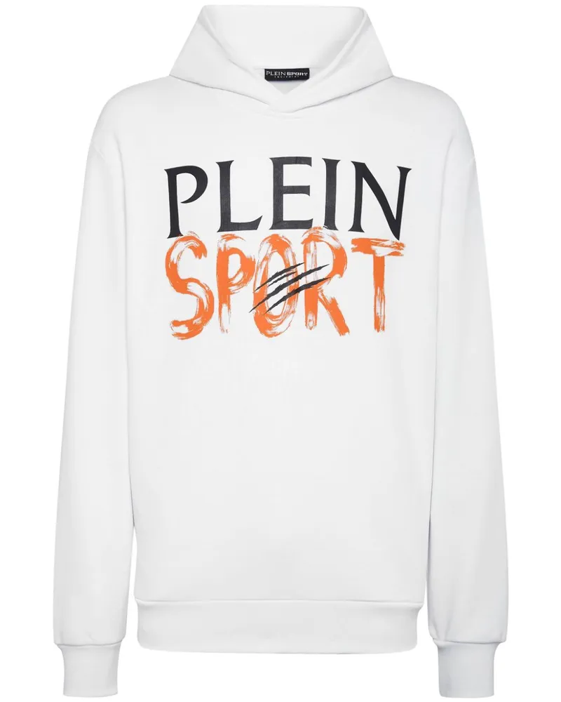 Philipp Plein Hoodie mit Logo-Print - Weiß Weiß