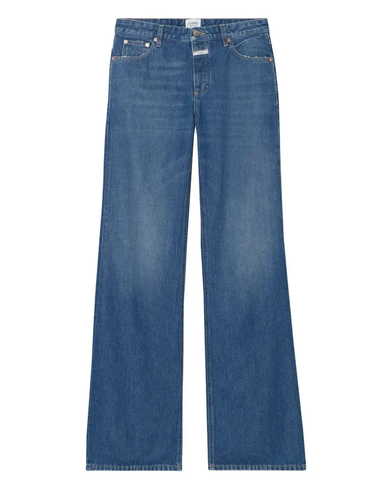 Closed Gillan Wide-Leg-Jeans mit Knopfverschluss - Blau Blau