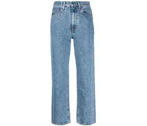 Hoch geschnittene Cropped-Jeans