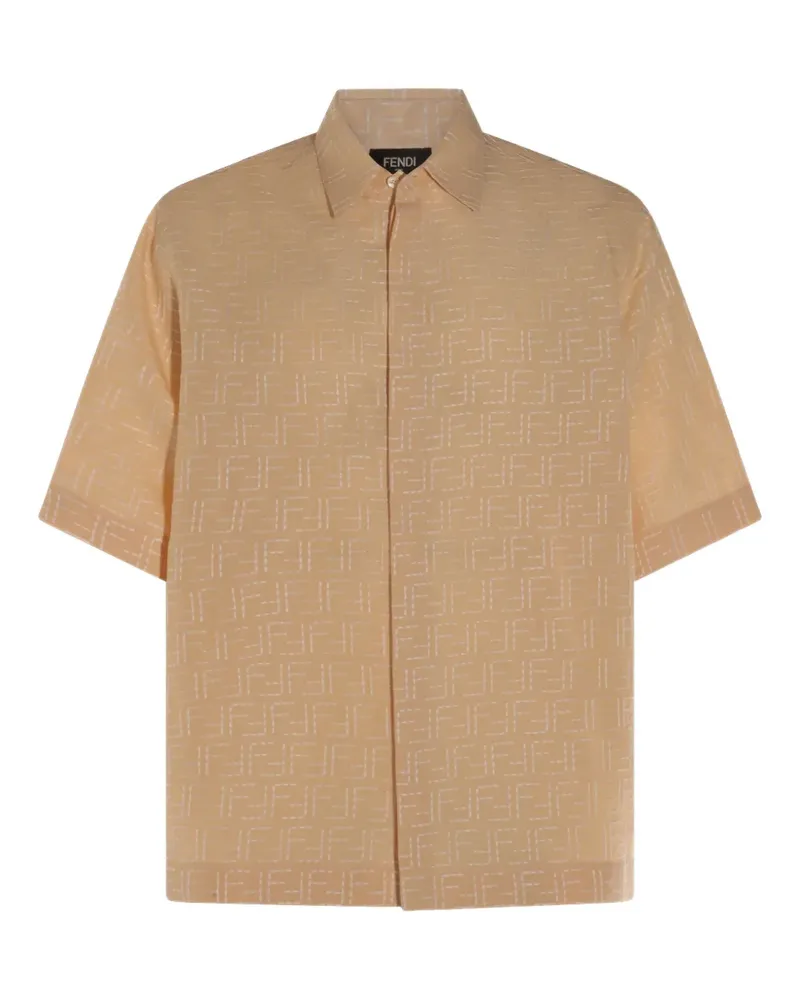 Fendi FF-pattern shirt - Nude Nude